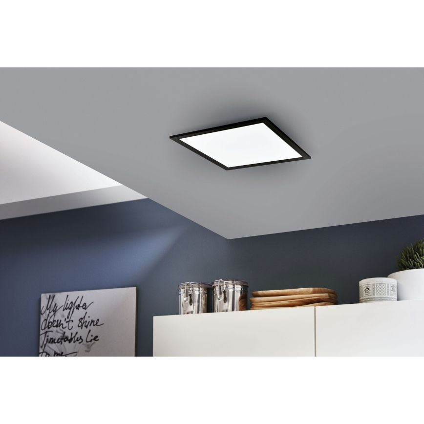 Eglo - LED RGB prigušiva plafonska svetiljka SALOBRENA-C LED/16W/230V + daljinsko upravljanje