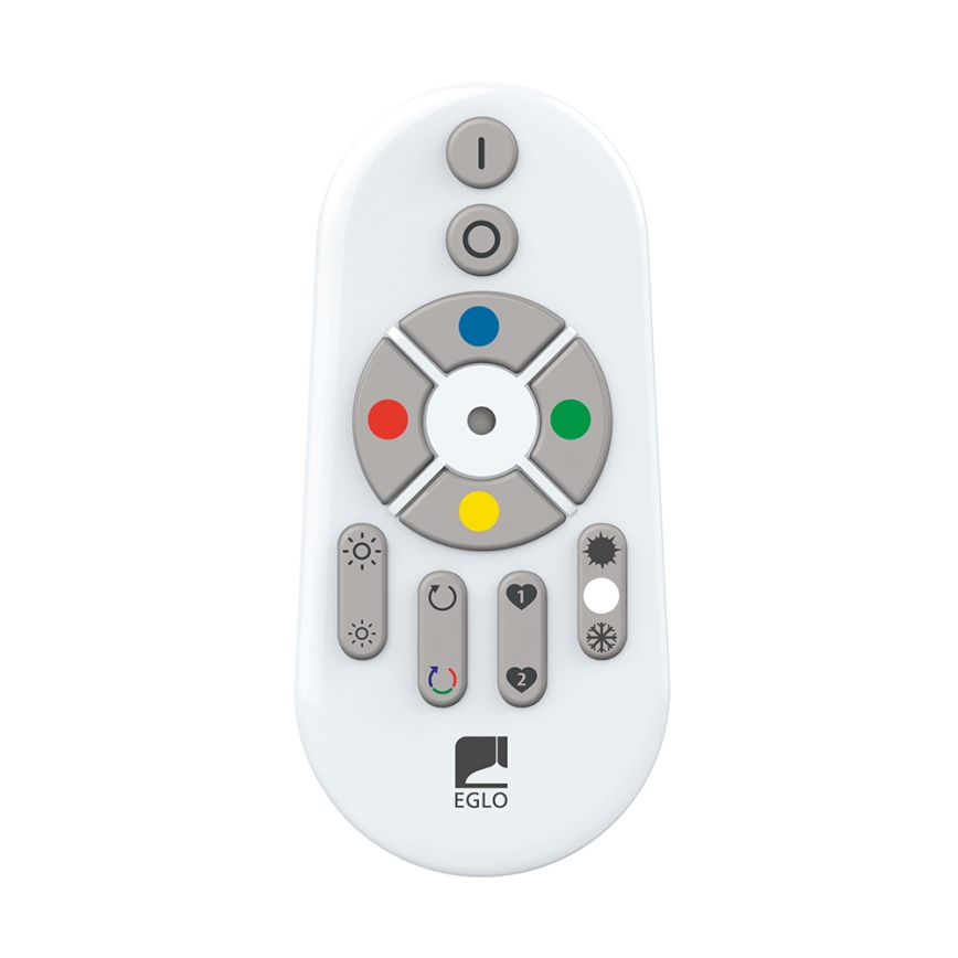 Eglo - LED RGB Prigušiva plafonjera SALOBRENA-C LED/30,5W/230V + Daljinski upravljač