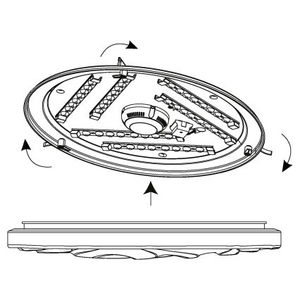 Eglo - LED Plafonjera LED/36W/230V