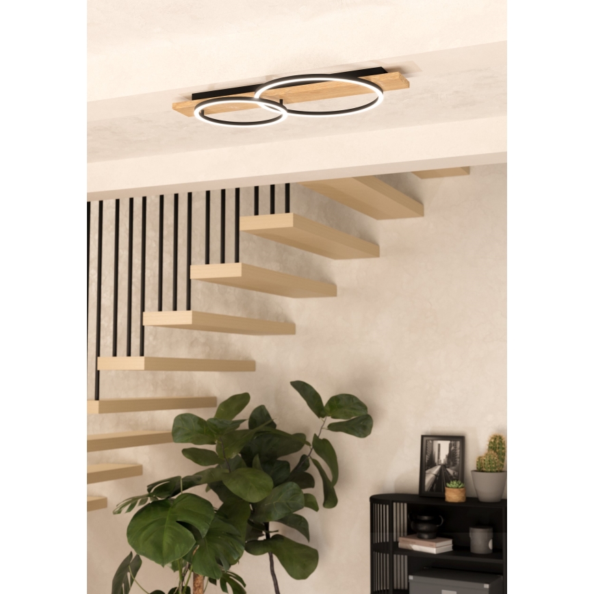 Eglo - LED Plafonjera LED/12W/230V + LED/12W