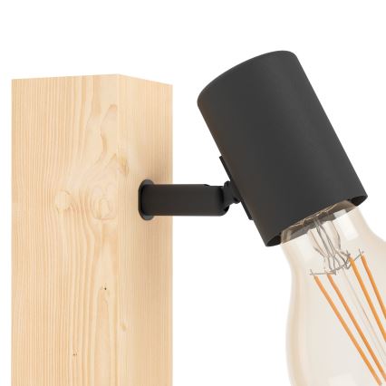 Eglo - Zidna reflektorska lampa TOWNSHEND 1xE27/10W/230V - FSC sertifikovano