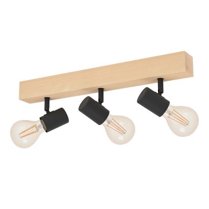 Eglo - Reflektorska lampa TOWNSHEND 3xE27/60W/230V - FSC sertifikovano