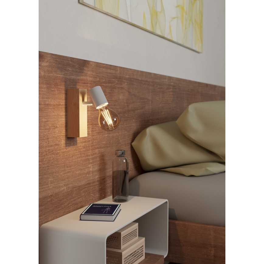 Eglo - Zidna reflektorska lampa TOWNSHEND 1xE27/10W/230V - FSC sertifikovano