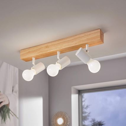 Eglo - Reflektorska lampa TOWNSHEND 3xE27/60W/230V - FSC sertifikovano
