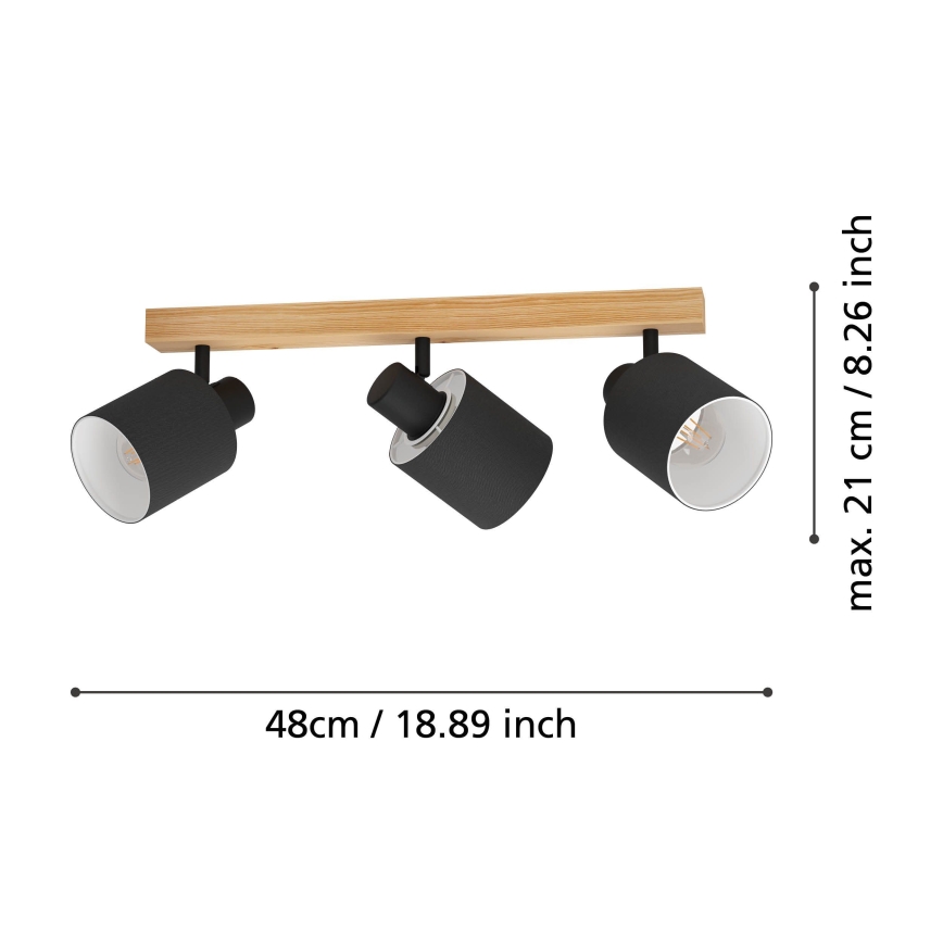 Eglo - Reflektorska lampa 3xE27/10W/230V