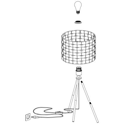 Eglo - Stona lampa 1xE27/40W/230V