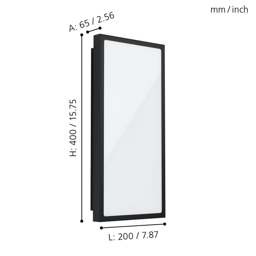 Eglo - LED Spoljna zidna lampa LED/16W/230V IP44