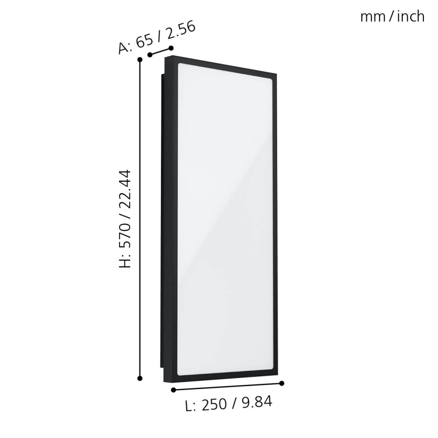 Eglo - LED Spoljna zidna lampa LED/18,5W/230V IP44
