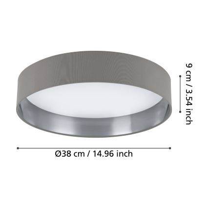 Eglo - LED Plafonjera LED/24W/230V