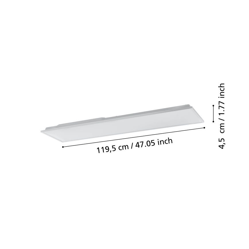 Eglo - LED Prigušiva plafonska svetiljka LED/31,5W/230V 2700-6500K ZigBee
