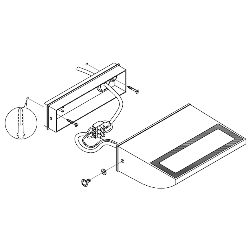 Eglo - LED Spoljna zidna lampa LED/10,5W/230V IP44