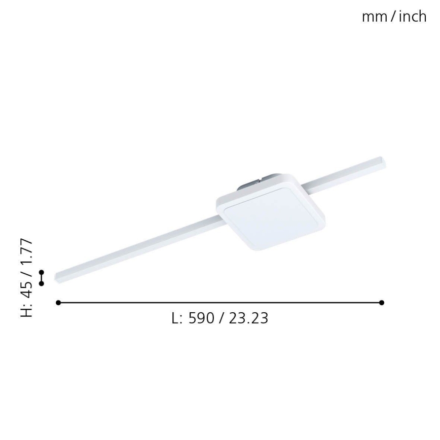 Eglo - LED Plafonjera 1xLED/6,3W/230V + 1xLED/5,4W