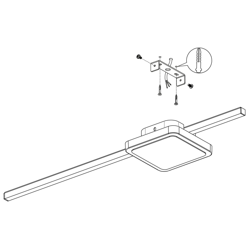 Eglo - LED Plafonjera 1xLED/6,3W/230V + 1xLED/5,4W