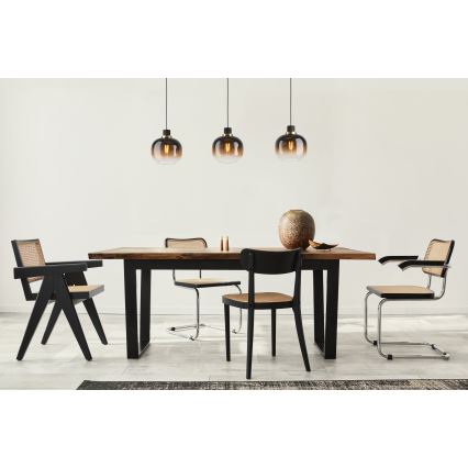 Eglo - Luster na sajli 3xE27/40W/230V braon