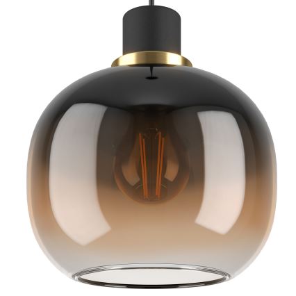 Eglo - Luster na sajli 3xE27/40W/230V braon