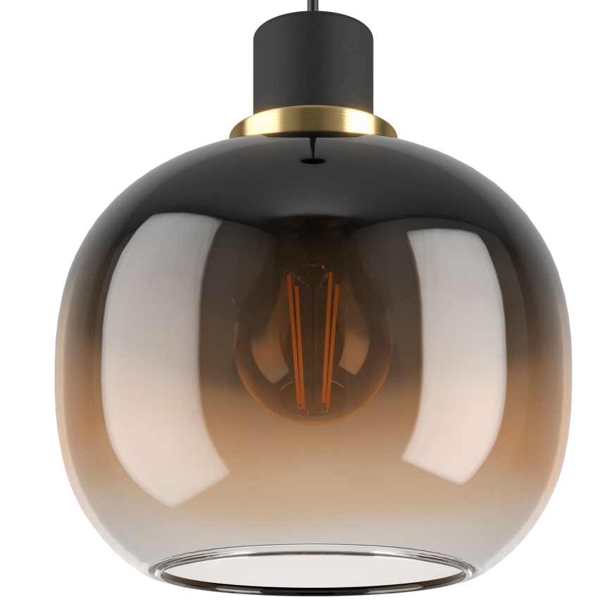 Eglo - Luster na sajli 3xE27/40W/230V braon