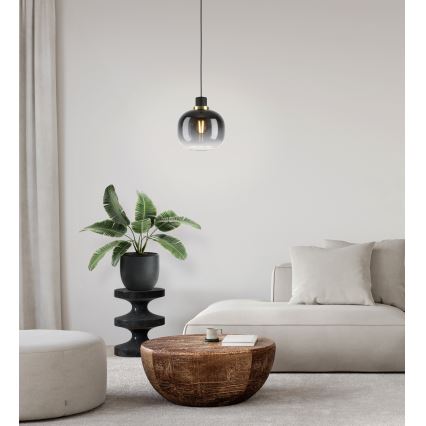 Eglo - Luster na sajli 1xE27/40W/230V sivo