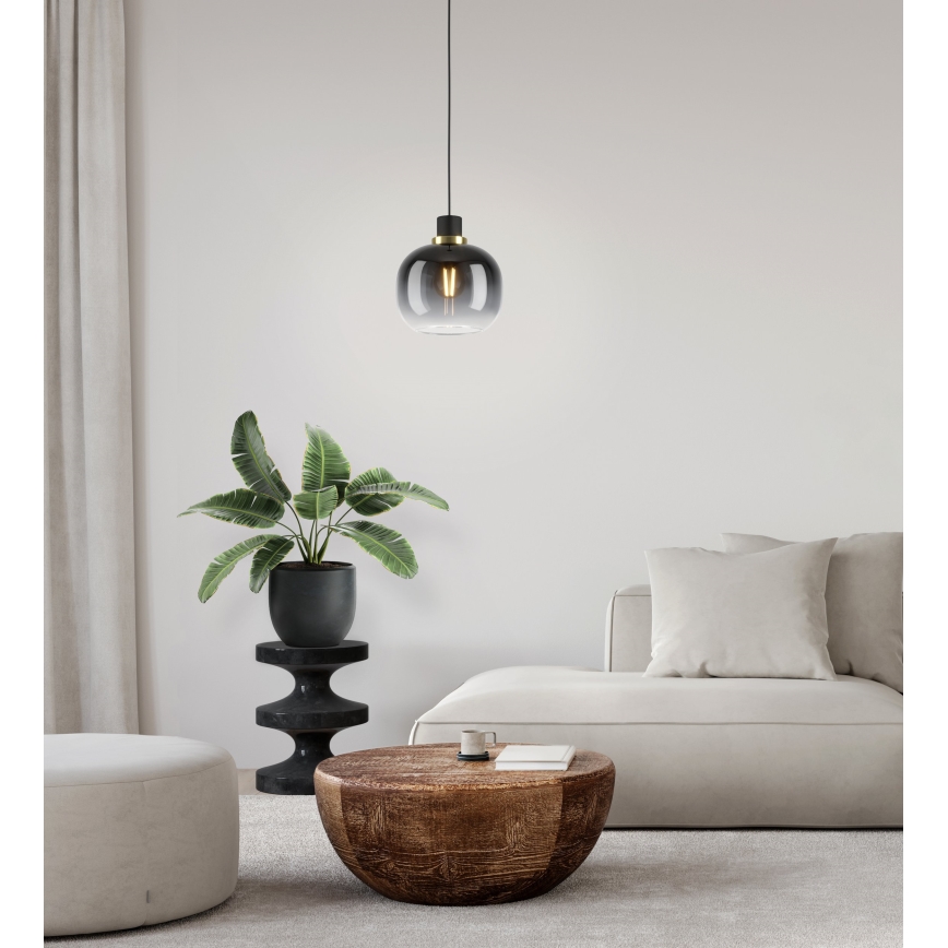 Eglo - Luster na sajli 1xE27/40W/230V sivo