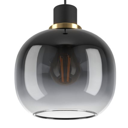 Eglo - Luster na sajli 3xE27/40W/230V sivo