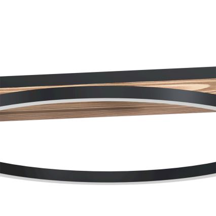 Eglo - LED Prigušivi luster na sajli 2xLED/12,5W/230V+1xLED/15,5W 3000K braon/crno