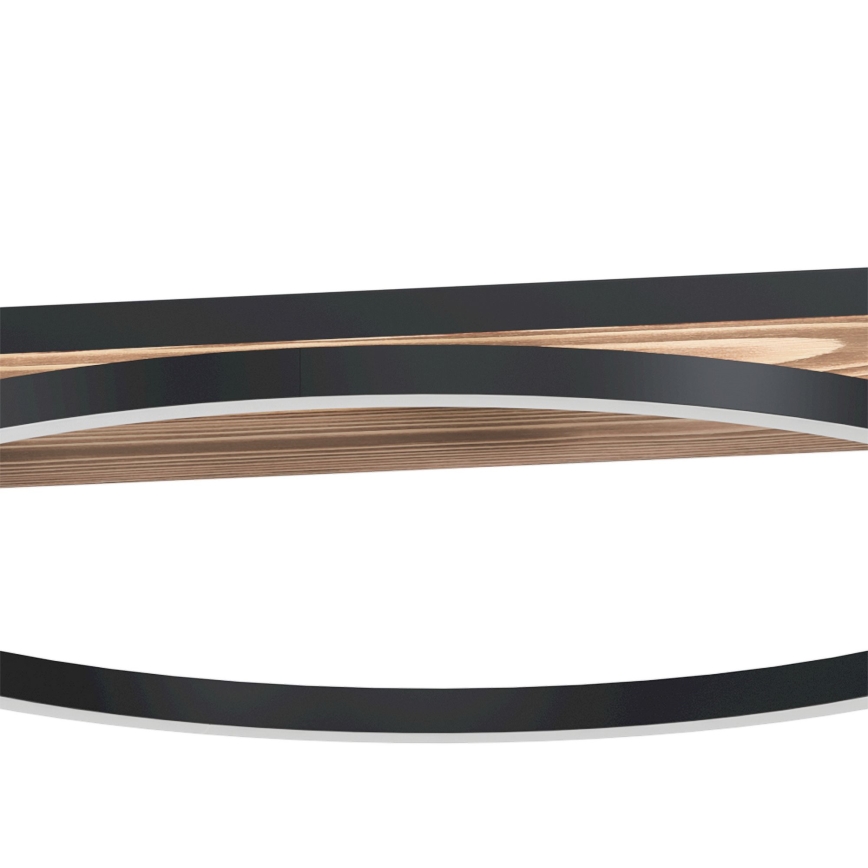 Eglo - LED Prigušivi luster na sajli 2xLED/12,5W/230V+1xLED/15,5W 3000K braon/crno