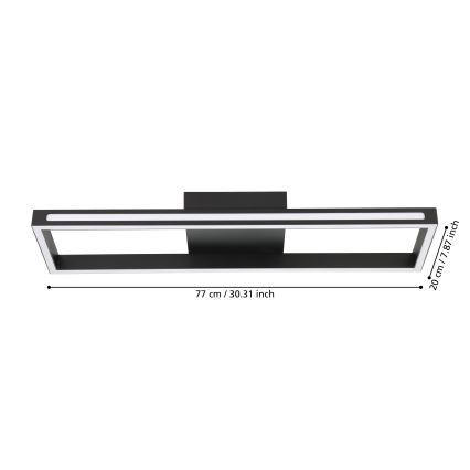 Eglo - LED Prigušiva plafonjera LED/21W/230V 2700-6500K
