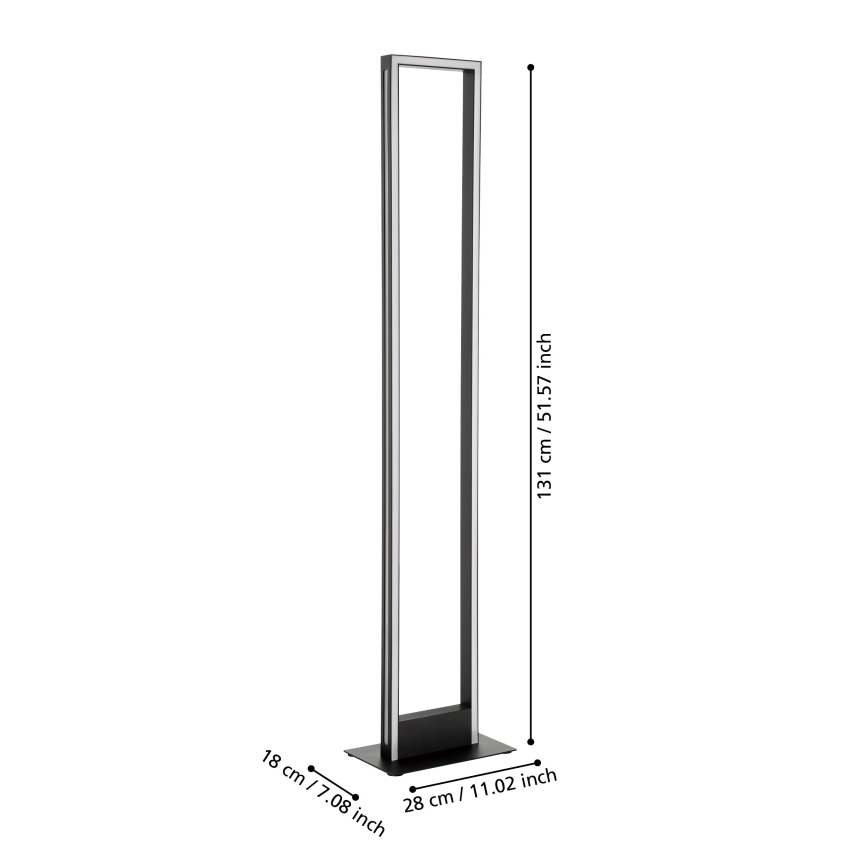 Eglo - LED Prigušiva podna lampa LED/33W/230V 2700-6500K