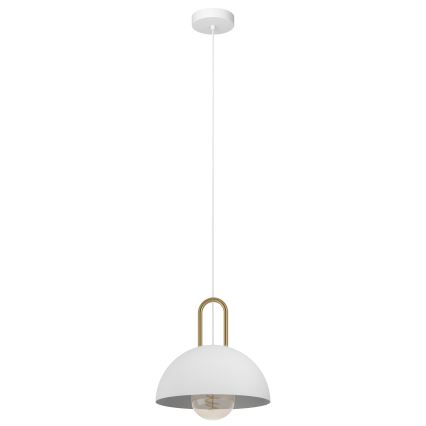 Eglo - Luster na sajli 1xE27/40W/230V bela