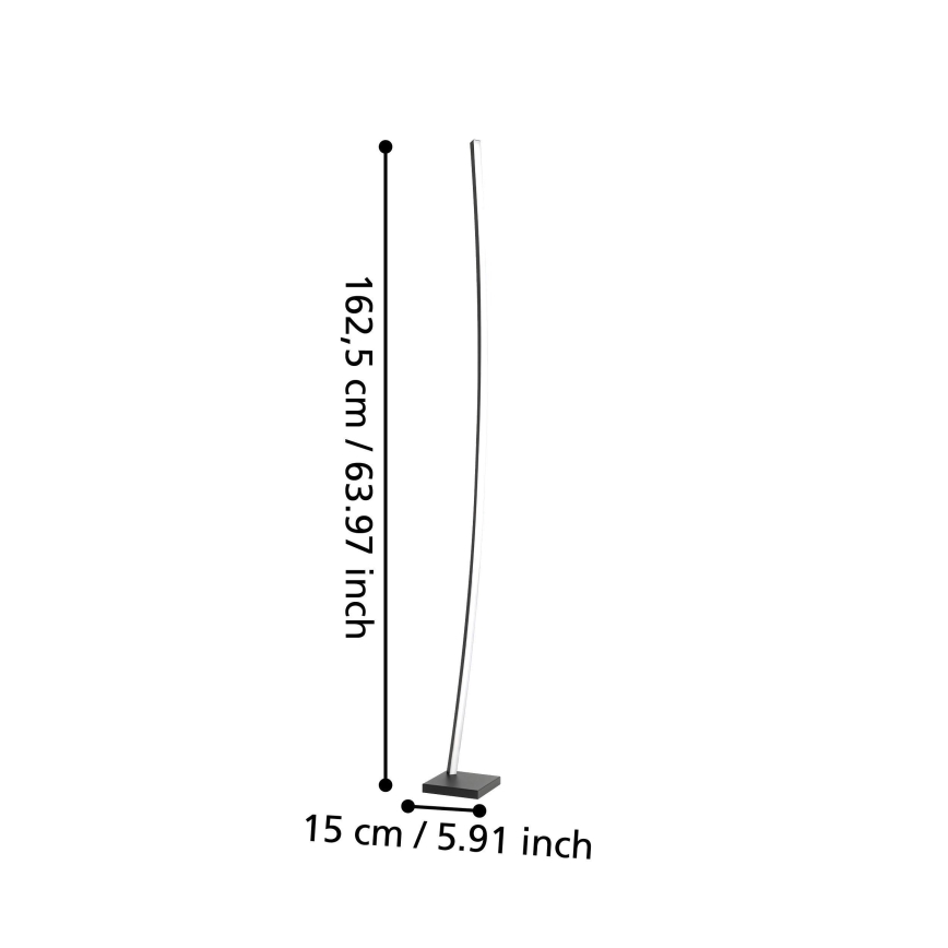 Eglo - Podna LED lampa LED/25,7W/230V