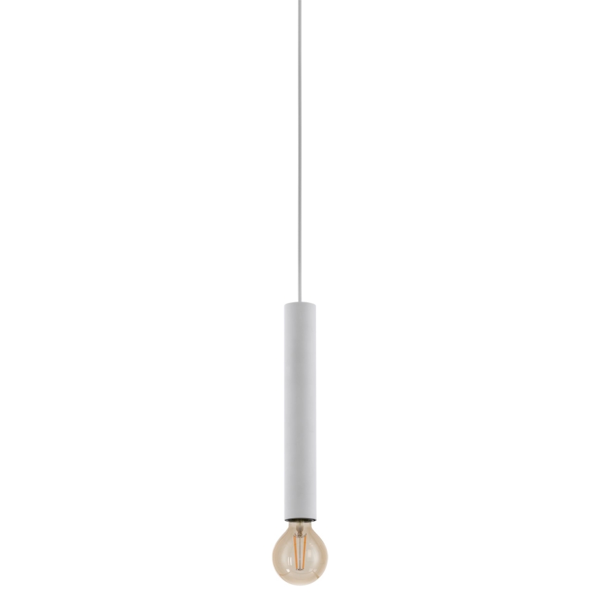 Eglo - Luster na sajli za šinski sastav 1xE27/40W/230V bela