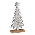 Eglo - Božićna dekoracija 27x13 cm jelka/srebrna