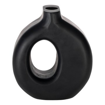 Eglo - Drvena vaza 16,5x18 cm crno