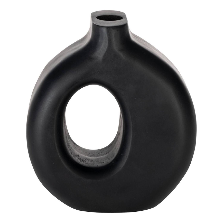 Eglo - Drvena vaza 16,5x18 cm crno