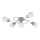Eglo/Edi Light 54686 - LED Nadgradni luster 5xE14/6W/230V krom