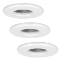 Eglo - Komplet od 3 LED kupatilske svetiljke IGOA 1xGU10/3,3W/230V IP44