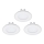 Eglo - komplet od 3 ugradne LED stropne svetiljke FUEVA 1 1xLED/2,7W/230V prečnik 8,5 cm