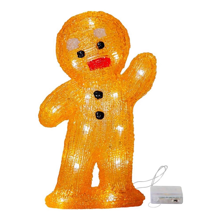 Eglo - LED božićna dekoracija 20xLED/0,06W/3xAA medenjak