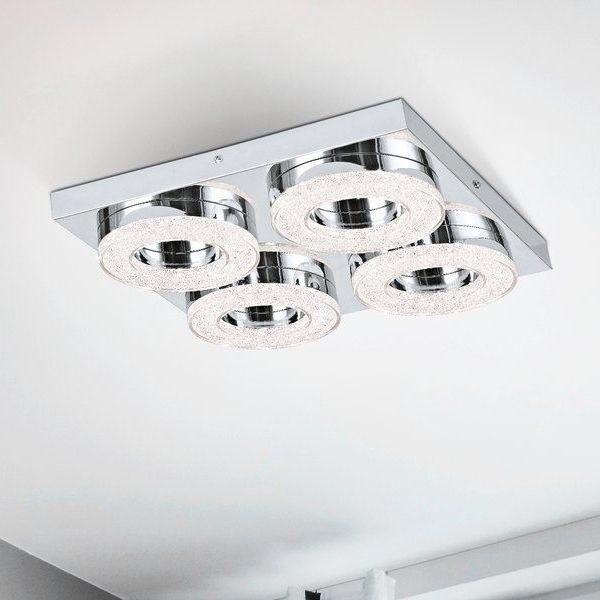 Eglo - LED Kristalna plafonjera 4xLED/4W/230V