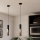 Eglo - LED luster na sajli 1xGU10/4,5W/230V 3000K crno/braon