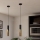 Eglo - LED luster na sajli 1xGU10/4,5W/230V crno/zlatna