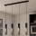 Eglo - LED luster na sajli 4xGU10/4,5W/230V 3000K crno/braon