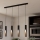 Eglo - LED luster na sajli 4xGU10/4,5W/230V crno/braon