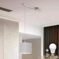 Eglo - LED  Luster na sajli CALCENA 1xE27/60W/230V krom/bela