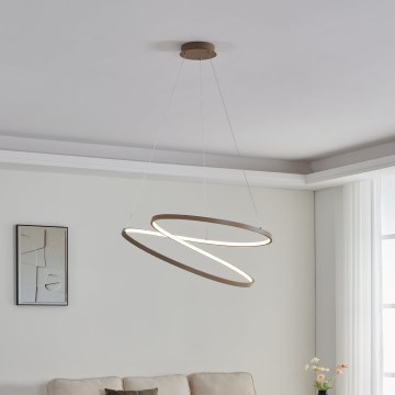Eglo - LED luster na sajli LED/42W/230V 3000K bež