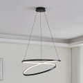 Eglo - LED luster na sajli LED/42W/230V 3000K crno