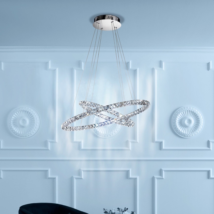 Eglo - LED luster na sajli LED/56,1W/230V