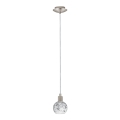 Eglo - LED luster na sajli MY CHOICE 1xE14/4W/230V krom/bela/crno