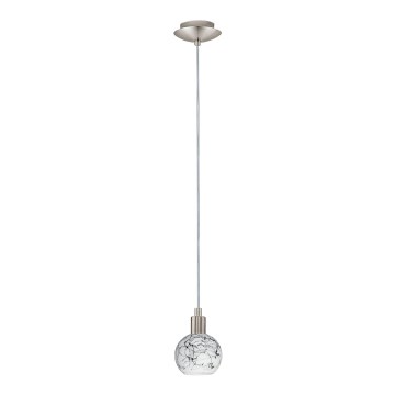 Eglo - LED luster na sajli MY CHOICE 1xE14/4W/230V krom/bela/crno