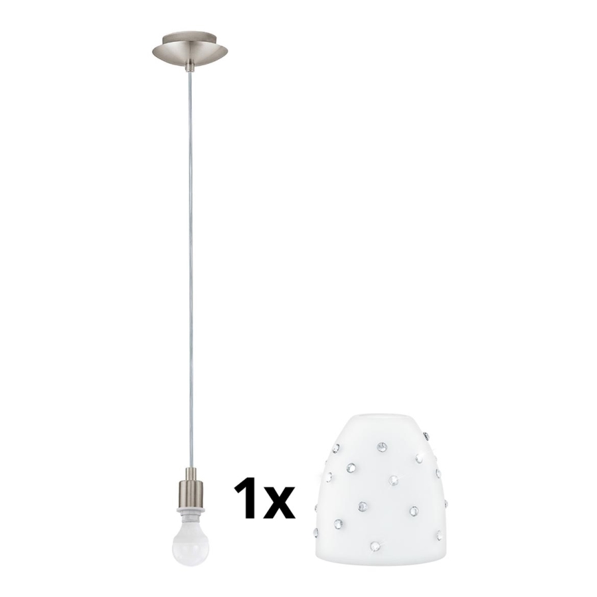 Eglo - LED luster na sajli MY CHOICE 1xE14/4W/230V  krom/bela
