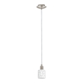 Eglo - LED luster na sajli MY CHOICE 1xE14/4W/230V  krom/bela